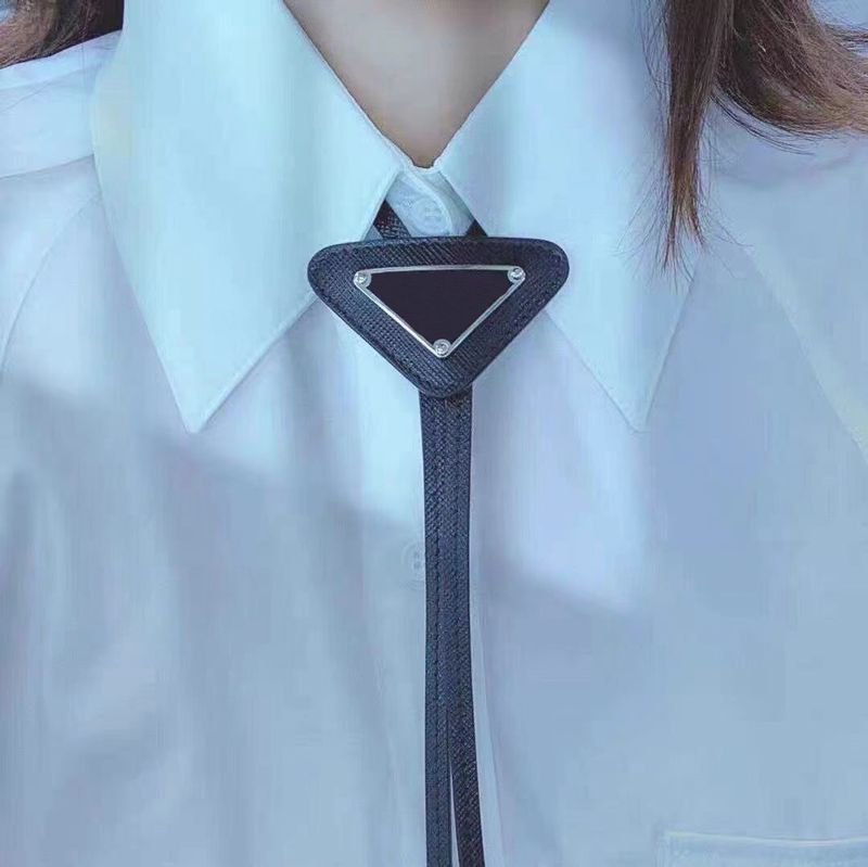 pravda fashion tie P inverted Triangle Classic Luxury Business Scarf black tie silk designer necktie Ties Party Wedding Design Men Women Geometric Letter Suit Ties