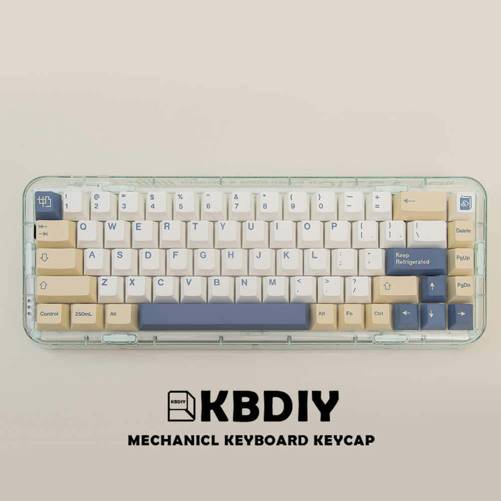 Tastiere KBDiy 135 tasti / set GMK Soymilk PBT Copritasti Cherry Profile MX Switch Copritasti verdi tastiera da gioco meccanica Copritasti personalizzati T230215