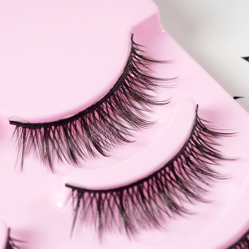 Faux Mink Eyelash 5 Par False Eyelashes Natural Wispy Lash Extensions Soft Bekväm återanvändbar smink