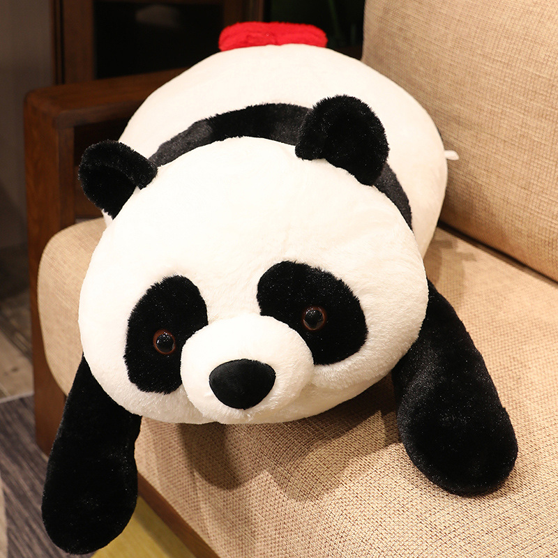 Nuovo cuore rosso animale panda peluche gigante morbido animali panda bambola cuscino cuscino grande regalo decoaration DY10146