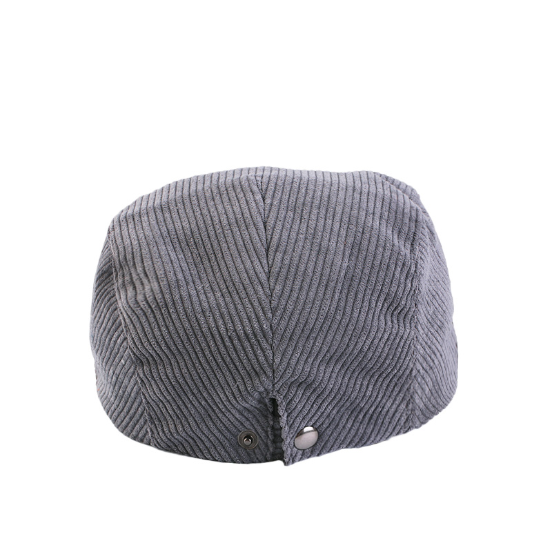 Nueva gorra plana de algodón, gorra de boina de terciopelo liso Unisex, gorra de taxista de ajuste suave, gorra ajustable con visera, boina de pintor para mujer, sombreros