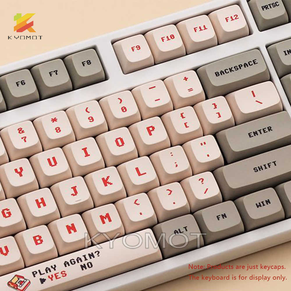 Keyboard Kyomot 138 Klawisze GMK Retro Game Keycaps Dye-Sub XDA Profile Keycap dla MX Switch DIY Mechaniczna klawiatura 61/64/68/87/96/104 T230215