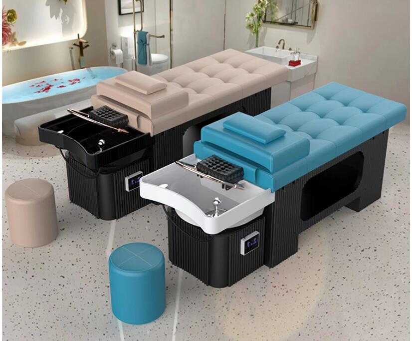 Salon furniture washing bed, washing bed with water circulation. For barbershop, health salon, beauty salon