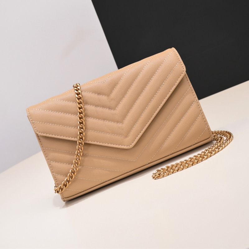 2023 Modedesigner Frau Einkaufstasche Frauen Umhängetasche Handtasche Geldbörse mit Original Box Karte Echtes Leder Cross Body Kette Hochwertige Qualität Handtaschen Geldbörse