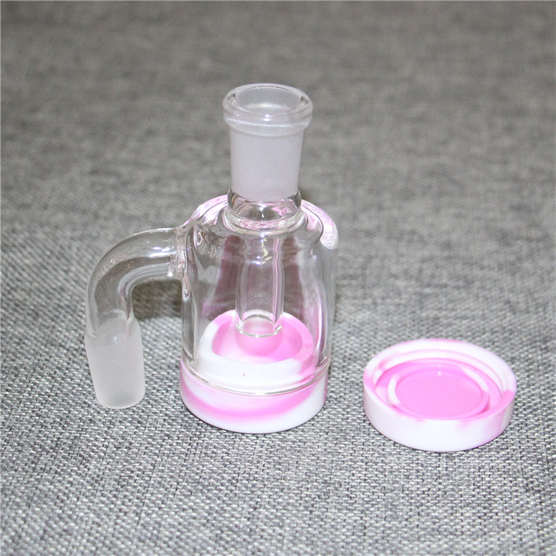 Tuberías de agua de ceniza de cenizas con recipulador de silicona de 7 ml Recipador de cuarzo Banger AshCatcher grueso para bongs de vidrio