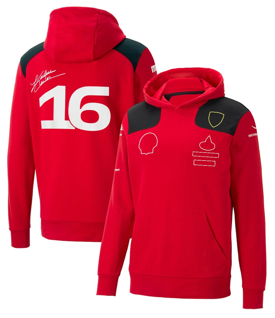 F1 Hoodie 2023 Nieuwe Formule 1 Team Hoodie Heren Casual Mode Sweatshirt met capuchon Dezelfde stijl Racecoureur Tops Fans Jersey Op maat