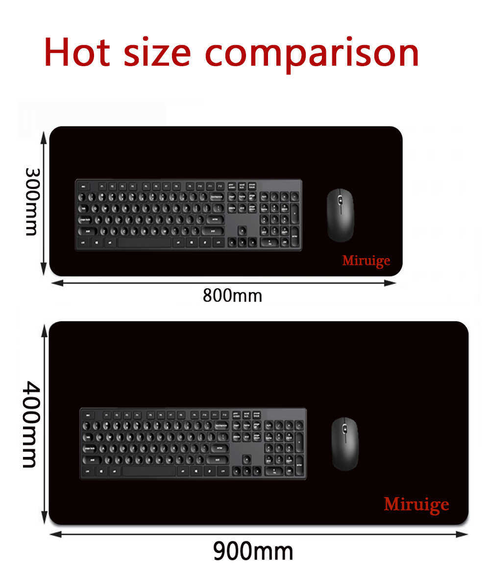 Muskuddar handled vilar svart vit muspad konstmusdyna stora mini pc matta mattor arbetsskrivbord tillbehör slipmat 900x400 bordsmatta för bordsdator T230215