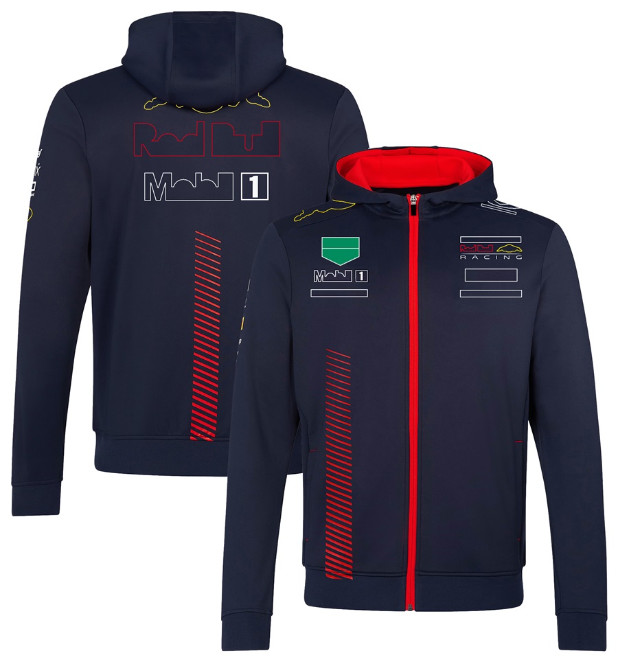 2022-2023 Nouvelle veste F1 Formule 1 Racing Driver Sweat à capuche Team Sport Zip Up Sweat à capuche Coupe-vent Automne Hiver Hommes Jacket286v