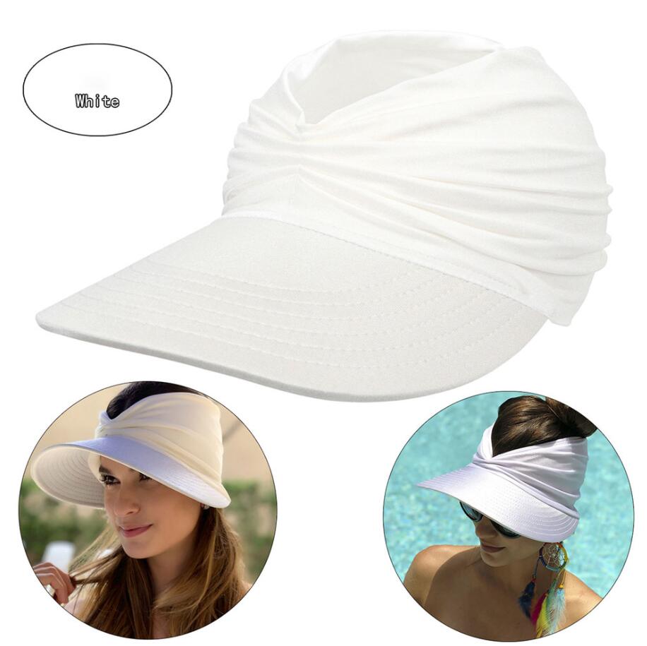 Women Sun Visor Sun Hat Women Anti-ultraviolet Elastic Hollow Top Cap Outdoor Quick-drying Sun Hats Summer Hat Girl