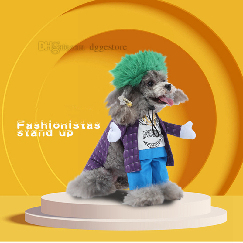 Disfraz de perro de Halloween Ropa de carnaval para perros Ropa divertida para perros Espíritu Mascota Disfraces de cosplay Peluca divertida Disfraces de fiesta Ropa de novedad para perros pequeños Pato Pingüino A529