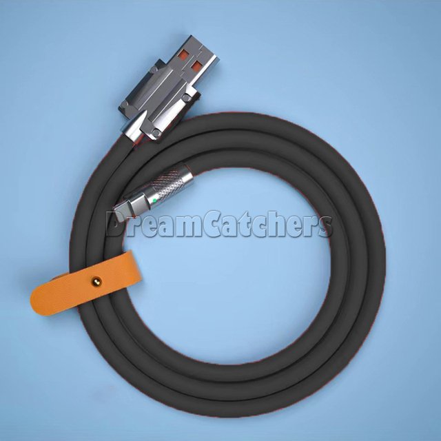 USB CABLE CABLE TYPE-C 120W 6A Кабели данных Кабели данных для Xiaomi Huawei Samsung Super Fast Charge Силиконовый алюминиевый сплав USB-линия USB