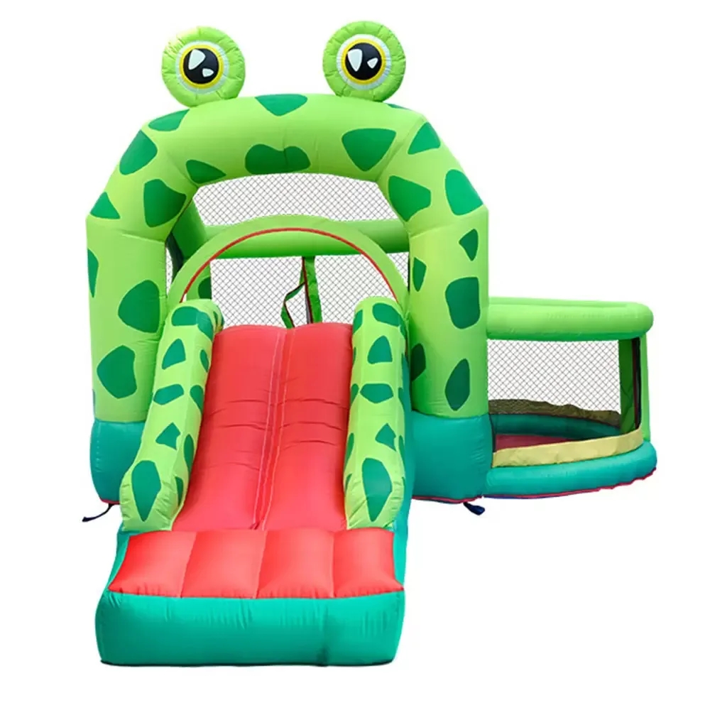 Kids Inflatable Bounce House Oxford Mini Bouncy Castles With Slide Yard Jumper Bouncer Outdoor games Indoor And Blower with blower free ship