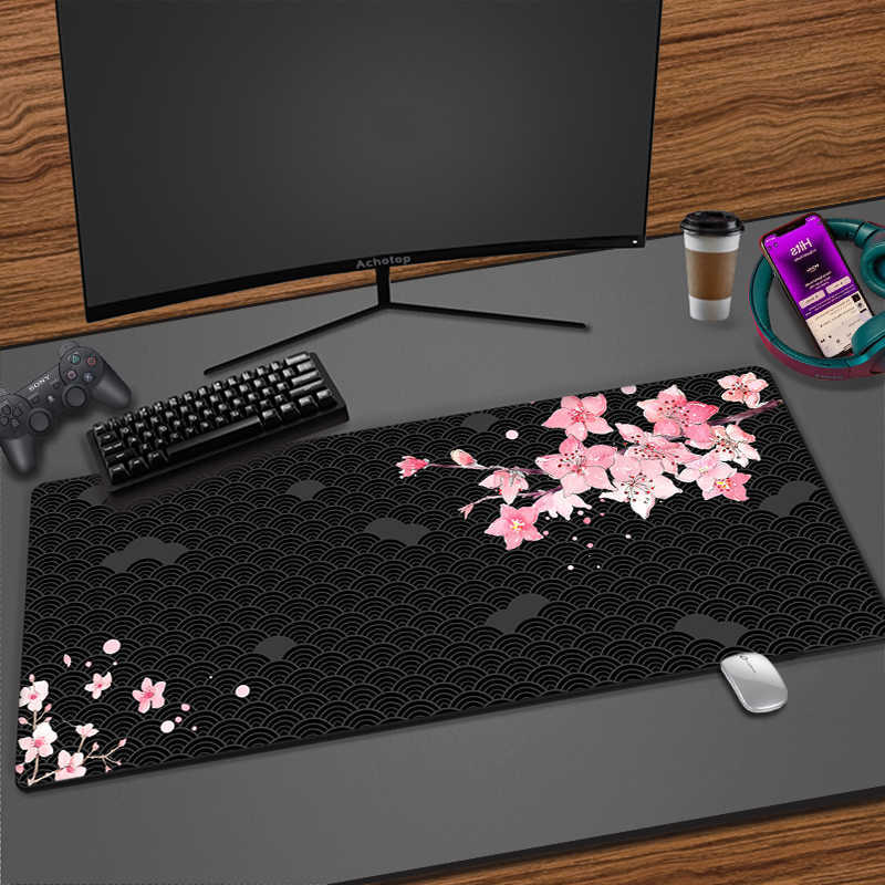 Мышиные колодки запястья отдыхает сакура розовый мусэпад компьютерный стол