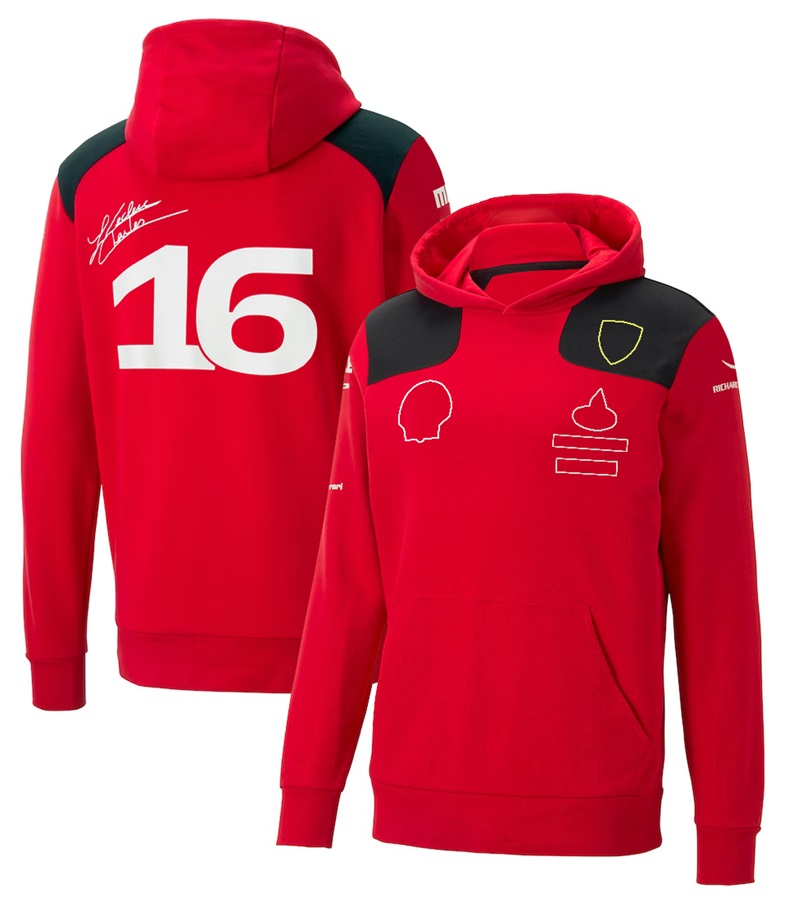 F1 Team Driver's Clothing 2023 New Red Racing Clothing Formula One Men's Zipper Team Clothing