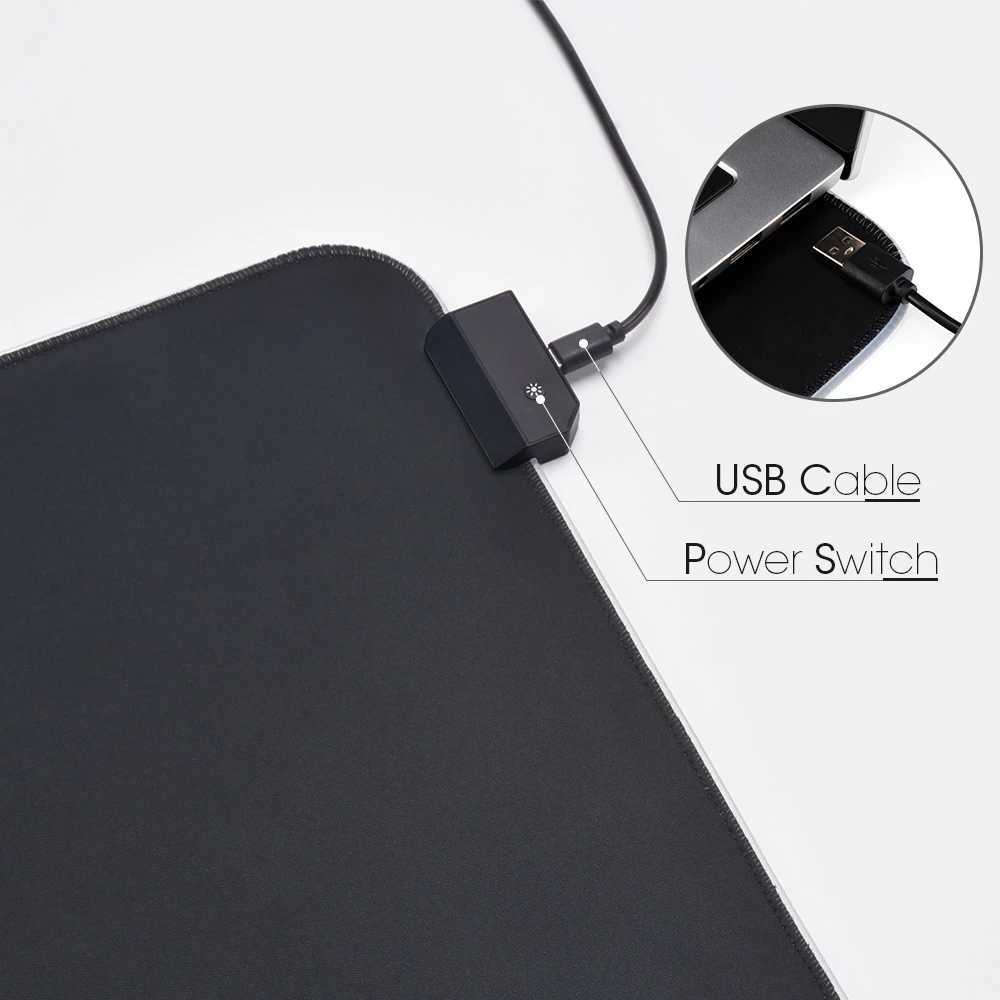 Mouse Pads Bilek Rests Redragon Dizüstü Bilgisayar Aksesuarları Oyun RGB Mouse Pad Deskmat Klavye Mat Oyun Dizüstü Bilgisayarlar Led Mousepad Masa Koruyucusu Anime Mause Mats T230215