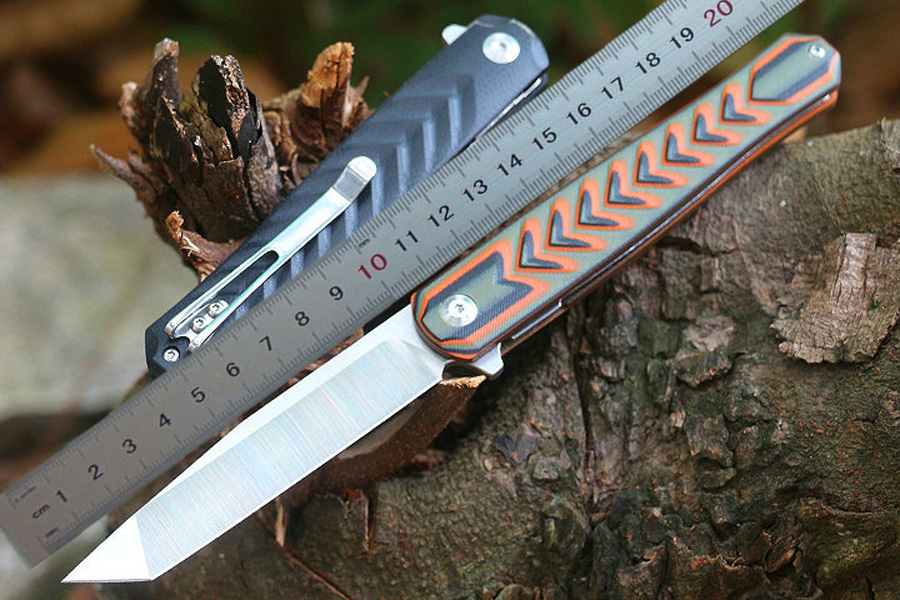 M6696 FNIDA FLIPPER DOLHO 8CR13MOV LABE DE CETINA CNC G10 Rolu￧￣o de esferas Roldizador de esferas Fast Aberto EDC Pocket Facas