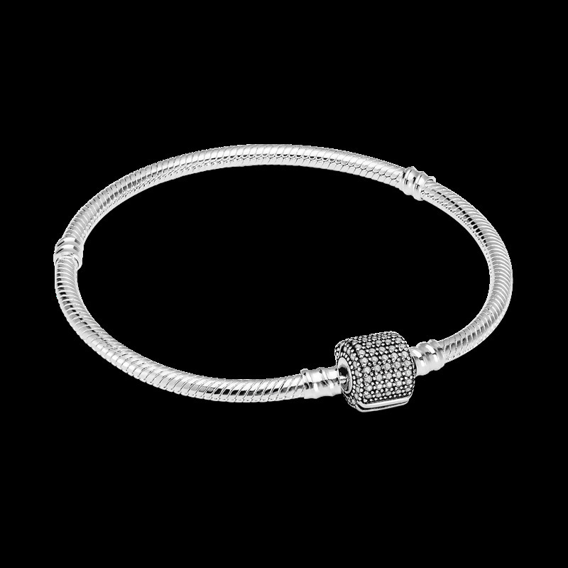 Charm Bracelets Vintage 925 Silver Fit DIY Pando Charms Bracelet European Style Snake Chain Jewelry Gift For Women 230215