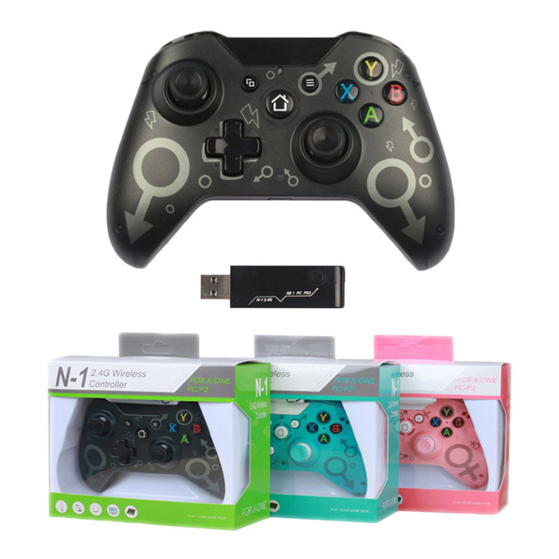 2,4G bezprzewodowy kontroler gier podwójnych szoków Gamepad Precyzyjne kciuki joystick dla Xbox One/Xbox One/Xbox 360/PS3/PC/Android Telefon