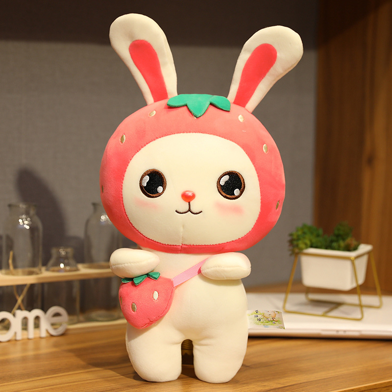 Regalo di Pasqua Rabbit Plush Toys Creative Cartoon Fruit Plush Toy Bambole Hold Culle Doll Regalo bambini LT0008