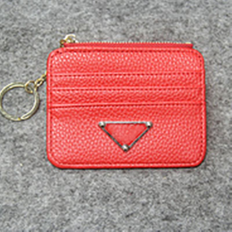 Keychain kadın cüzdanı ile kart tutucu ince fermuarlı para çantası çok faktörlü moda çantası anahtar torbası pochette cle kart sahibi cazibesi aksesuarlar