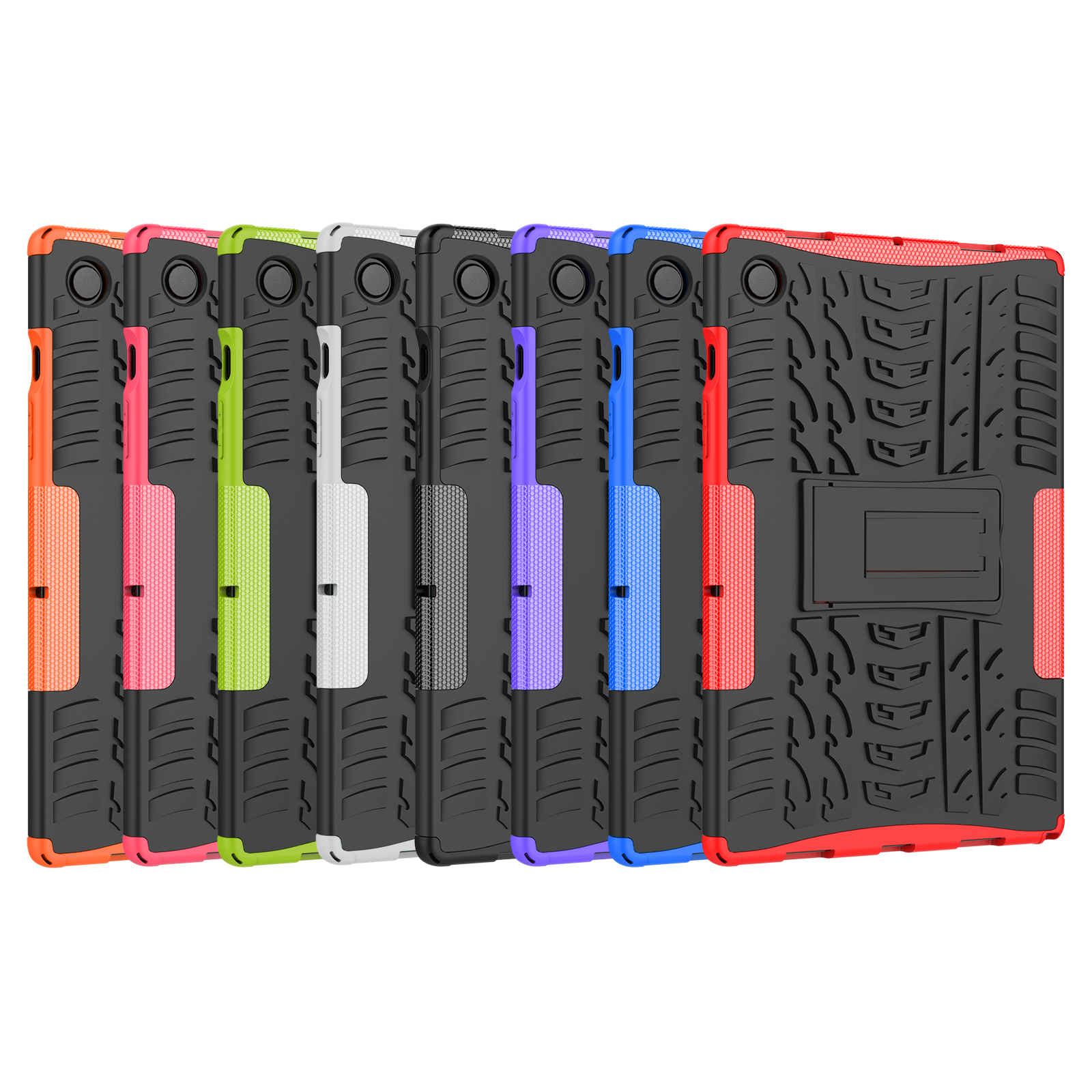 Pantsertabletkoffers voor Samsung Tab A8 2021 SM-X200 X205 A7 SM-T500 T505 T507 CASE RUGGED SILICONEN SILICONE SCHOKPROVENDE COVER