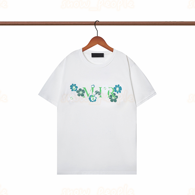 Designer m￤n kvinnor t-shirt herr mode blommor brev tryck tees sommar toppar asiatisk storlek s-2xl
