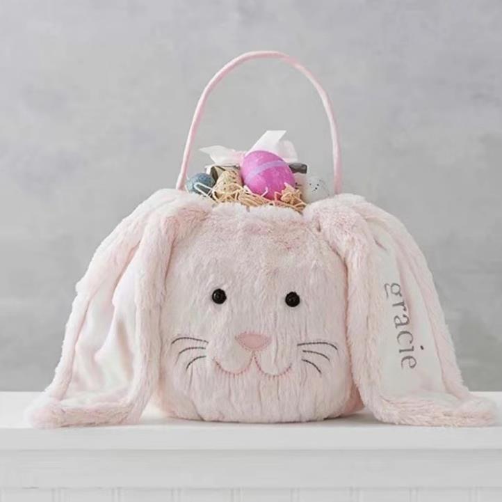 Festiwalowe dekoracja torebki pluszowe koszyki króliczki torba prezentowa Faux fur