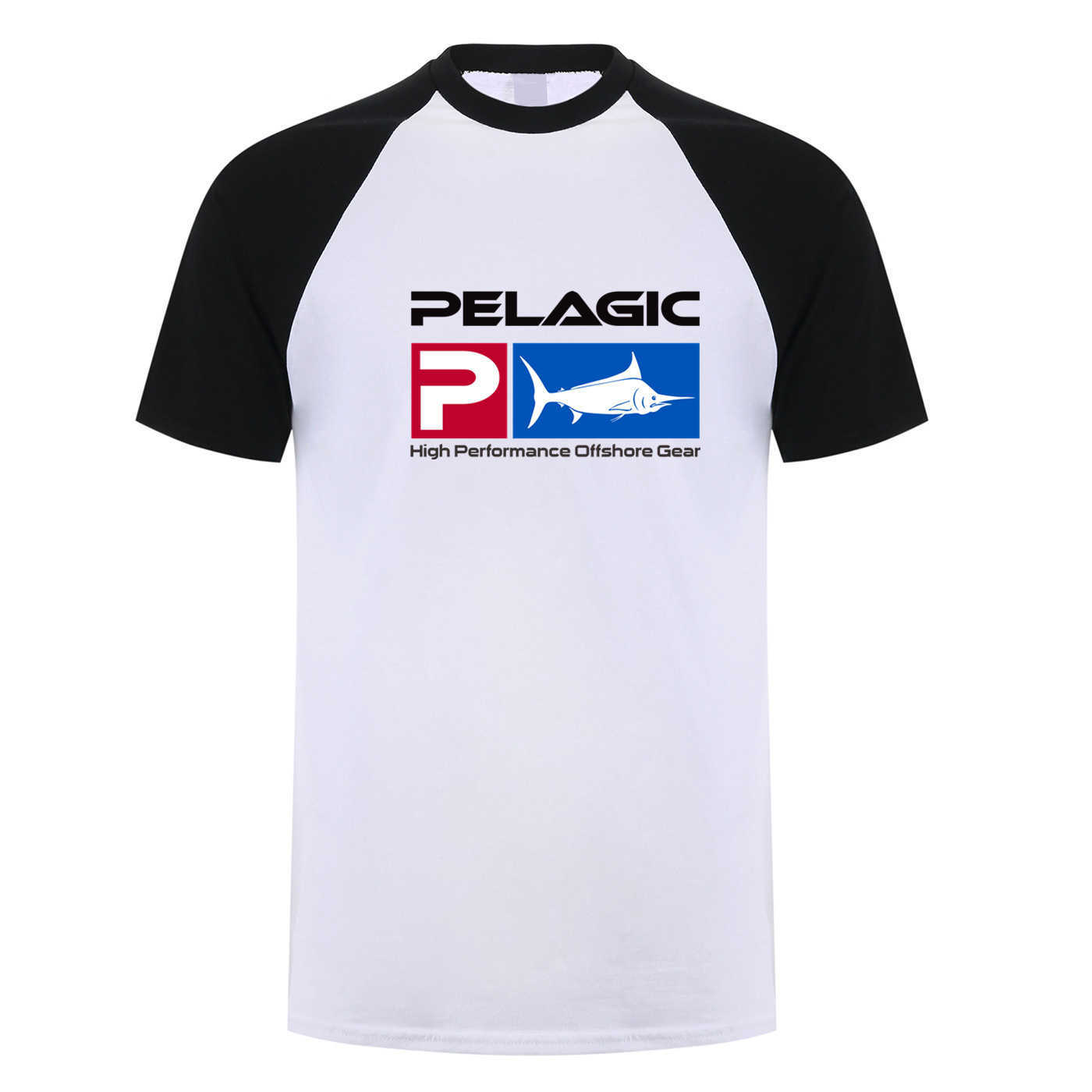 T-shirts pour hommes pêche pélagique aquatique T-shirt hommes hauts été à manches courtes T-shirt coton pélagique Mans T-shirt L230216