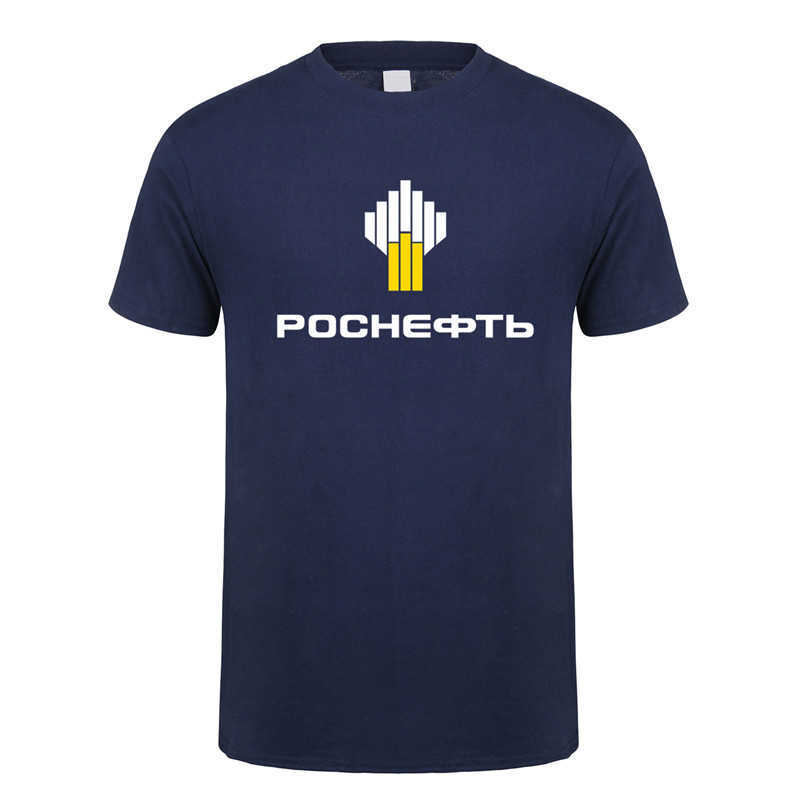 Herr t-shirts rosneft ryska olje t-skjorta män sommar kort ärm bomull rosneft t-shirts toppar man cool tshirt lh-208 l23021228z