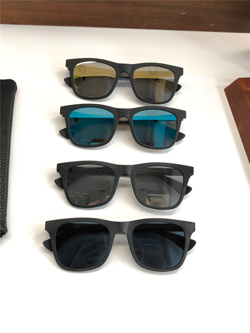 Nieuw modeontwerp vierkante zonnebrillen frum metalen frame print tempels retro eenvoudige en populaire stijl buiten UV400 Protection Glazen