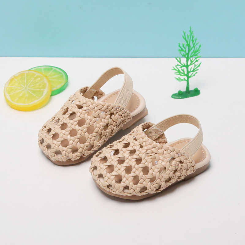 Sandaler Sommarbarn Sandaler Baby Girls Toddler Soft Cross Non-Slip Princess Toddler Spädbarnskor utomhus Kids Beach Shoes for Girls W0217