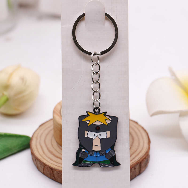 Keychains Anime games around in a distant south there is a park bad boy paradise alloy keychain decorative jewelry doll small gift T230217