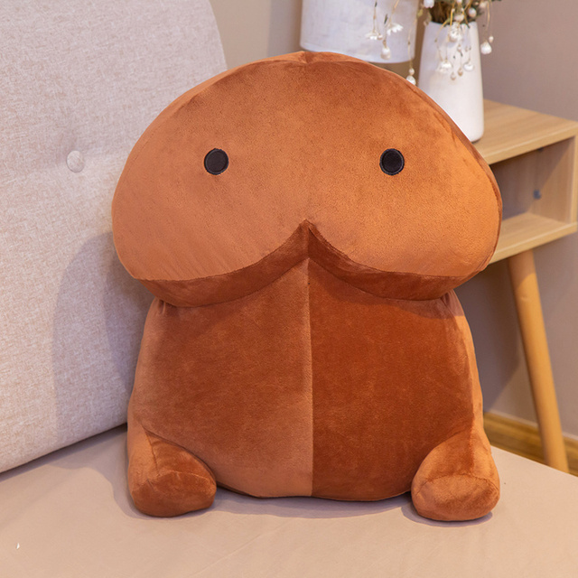 Simpatico peluche a forma di pene color carne Cuscino morbido sexy Farcito Cuscino divertente Simulazione Bel regalo la fidanzata Peluche Kawaii