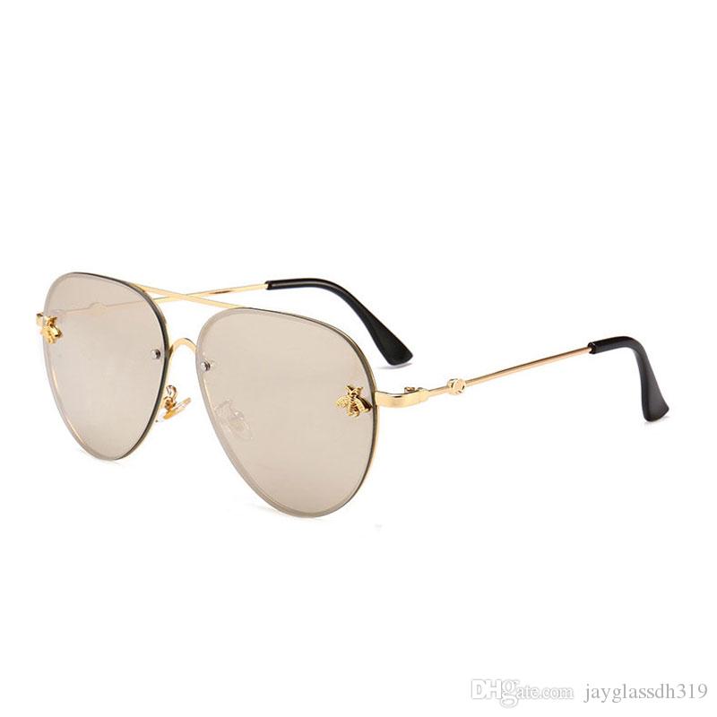 2023 Marque design Lunettes de soleil femmes hommes designer bonne qualité mode métal lunettes de soleil surdimensionnées vintage femme mâle UV4002516