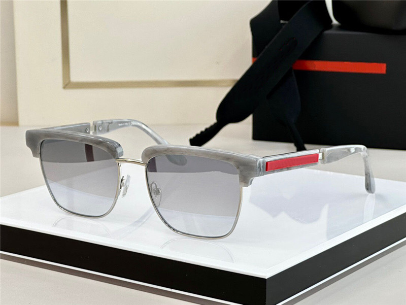 Nuovi occhiali da sole quadrati da uomo di design di moda 08X montatura metà metallo metà acetato occhiali di protezione uv400 esterni stile semplice e popolare