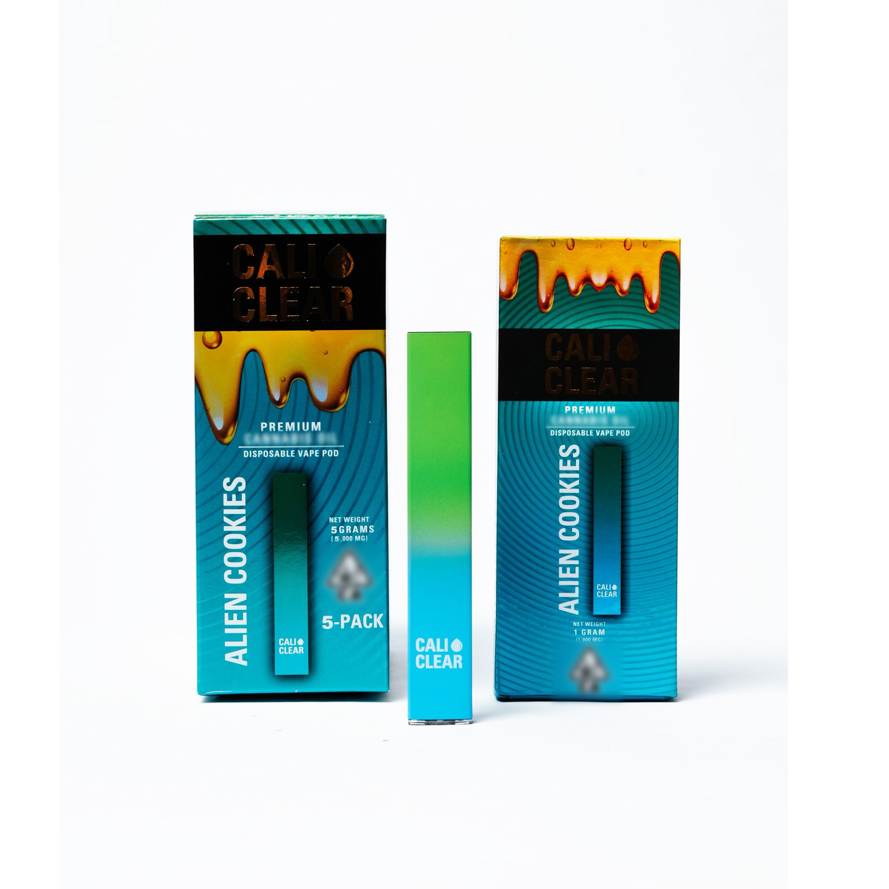 Voorgevulde Cali Clear Disposable E-Cigarettes Vape Pen One Pack 10 smaken oplaadbare 1 ml karren voorraad in de VS.