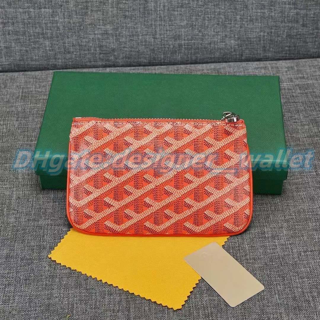 Senats Mini Portafoglio Pochette portafogli piccoli Gy portachiavi portamonete portamonete porta carte da donna Designer da uomo con scatola di lusso2501