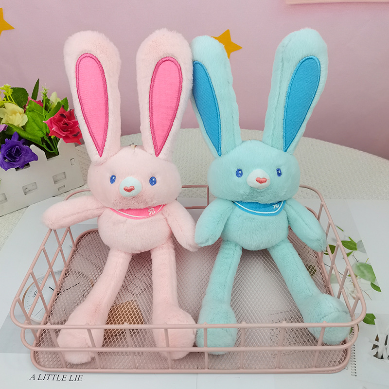 cute rabbit Plush pendant keychain hair ball super bag cartoon car ornament Bag pendants Kid gifts D01