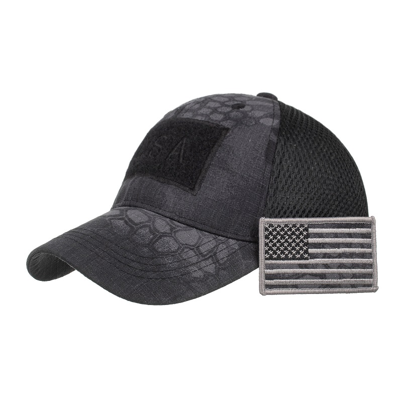 Fashion American Flag Baseball Cap Sports Camouflage Baseball Caps Travel Hafted Cotton Camping Turing Hat XY410