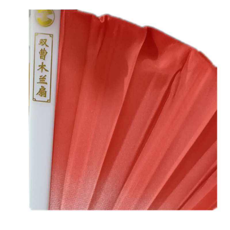 Kinesisk dansfan Silk 5 färger tillgängliga för White Fan Bone Wedding Folding Hand Fan Party Favor Fans