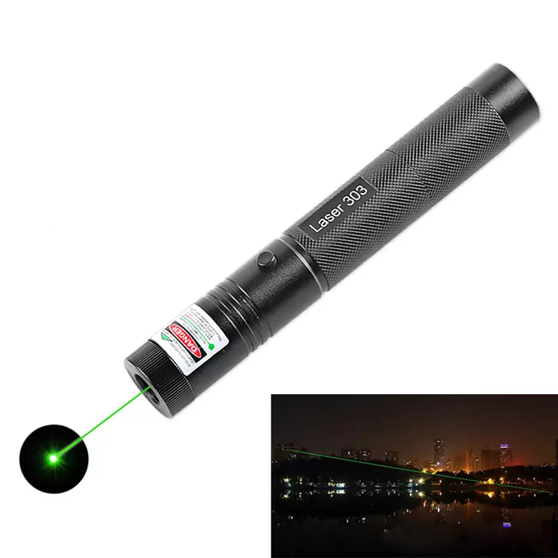 532nm Potente penna puntatore laser verde professionale 301 303 Luce laser verde con 18650 Chiave di blocco di sicurezza della batteria DHL FEDEX