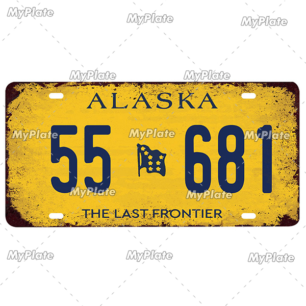 Old Hawaii Licenses Plate Metal Sign Vintage Plaque Personlig registreringsskylt tennskylt man grotta dekoration rese metall målning affisch hem konst dekor 30x15 cm w01