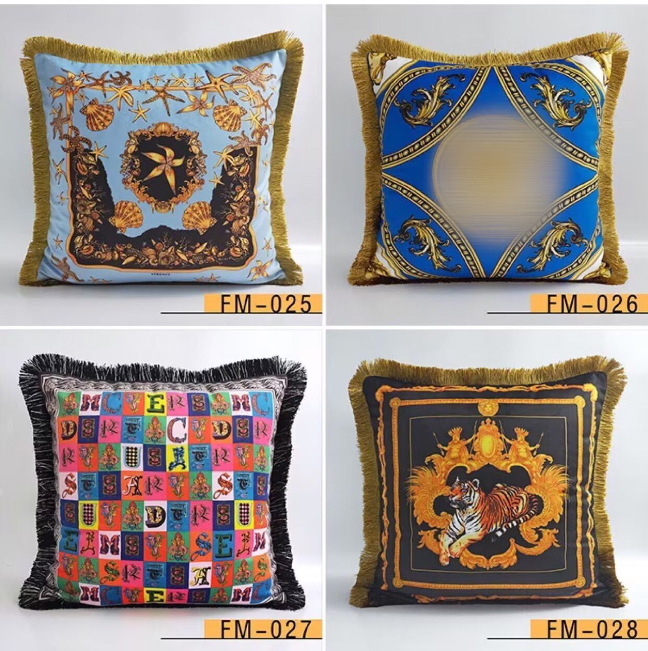 Luxury pillow case designer Signage tassel 20 Avatar patterns printting pillowcase cushion cover 45*45cm for 4 seasons home decorative and festival warm gift 2023