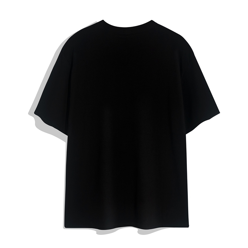 Tasarımcı Üstleri Yaz Gündelik Erkekler Kadın T-Shirt Mektubu Polo İşlemeli Yuvarlak Boyun Kısa Kollu Tişört
