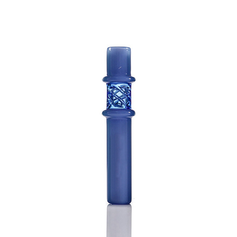 Último colorido pirex grosso de vidro de vidro fumando apanhador de fumante Bat One Hitter Portable Herb Dry Tobacco Preroll Rollo