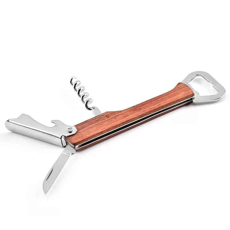 Sorkscrew Wine abridor de saca -rolhas com al￧a de madeira gar￧onete Wine Bottle Opener Bar Tools 4 Styles