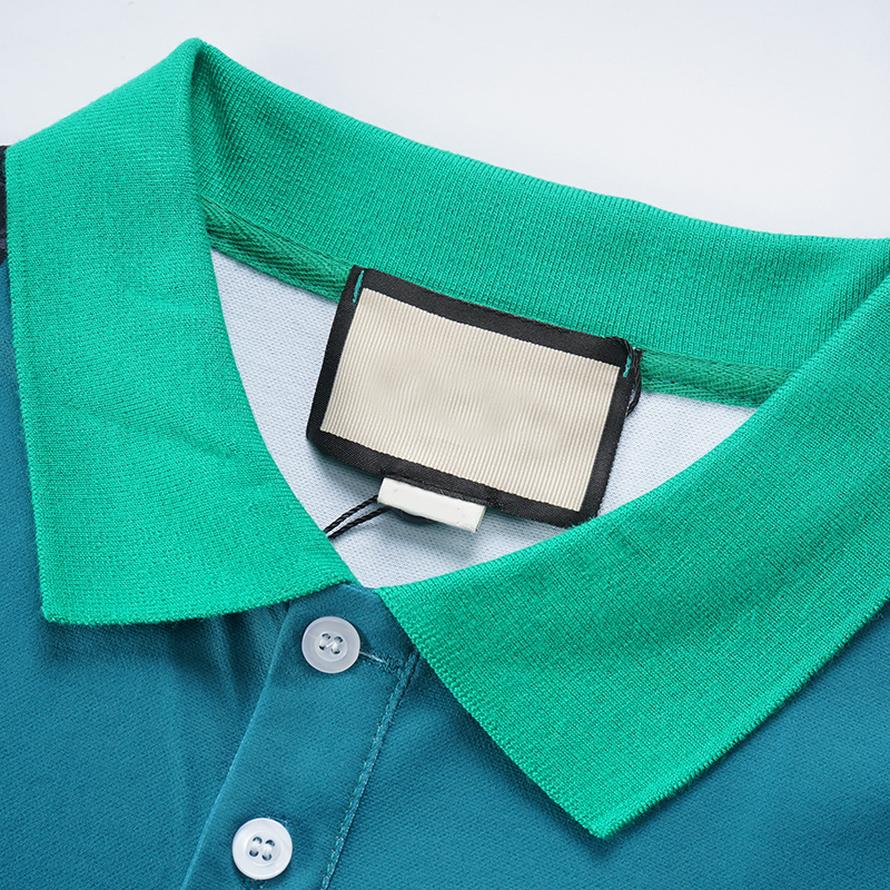 Golfpolo's voor mannen Designer T-shirt High Street Borduurwerk Stiksel Polo Shirt Suspenders Gedrukt High-End High Street Trend Tops