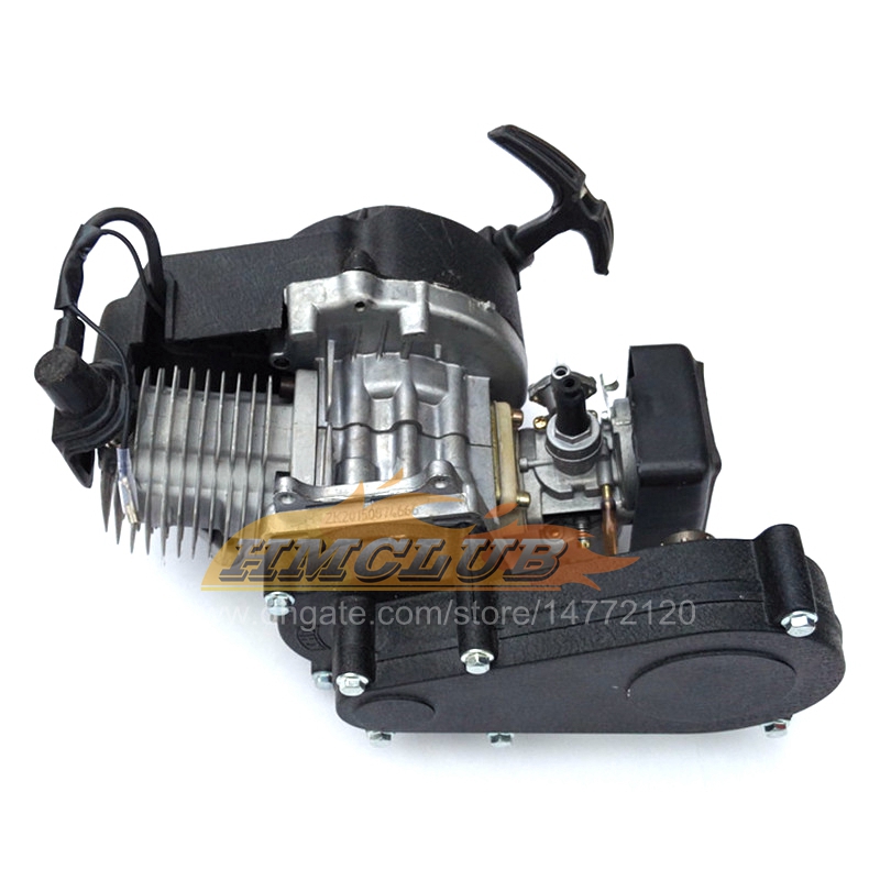 49cc 2-Stroke Pocket Bike Engine Motorcycle Engine Motor Air Filter Pullstart Quad Pocket Bike Cross Bike ATV MFD04