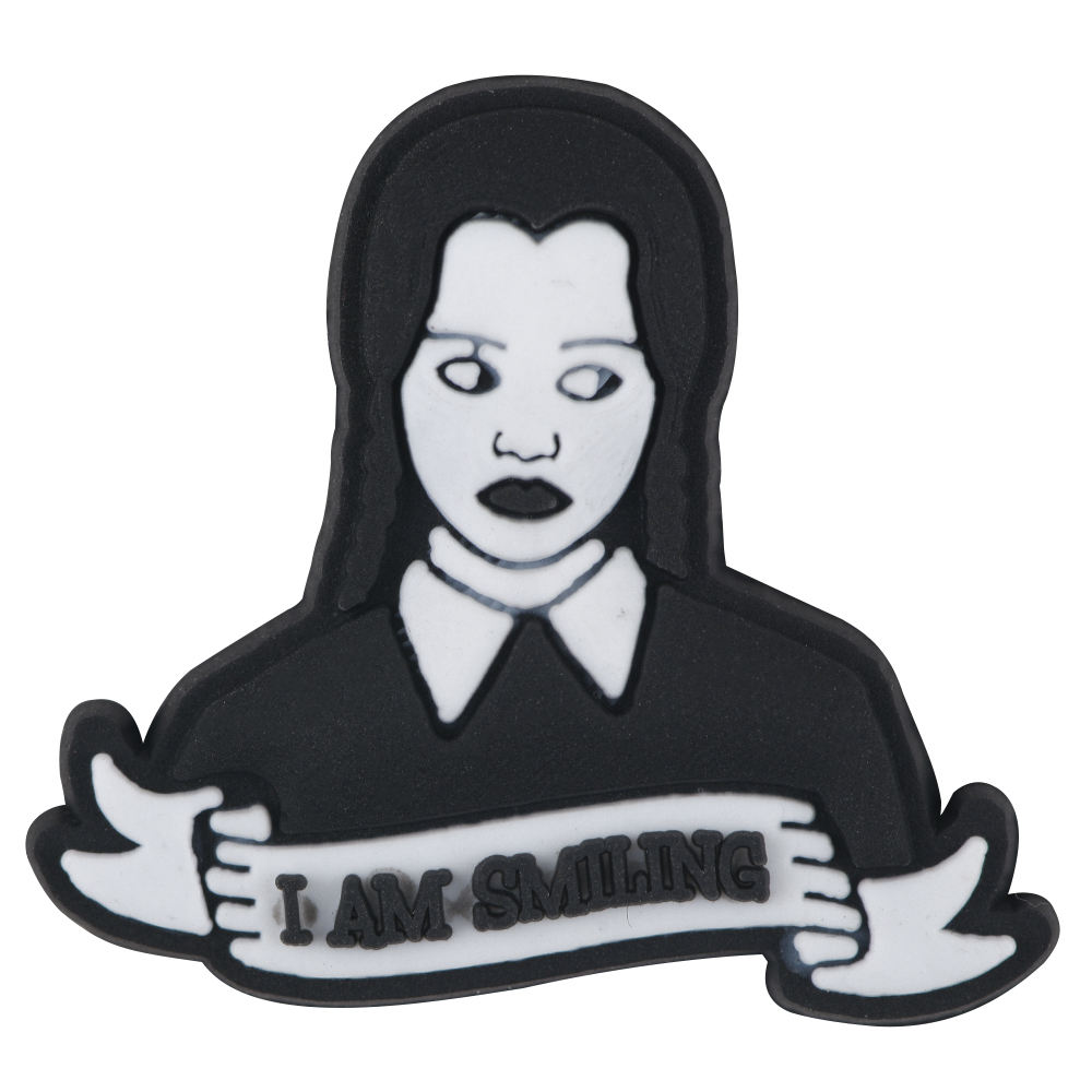 Vente en gros mercredi Addams Family Shoe Charms pour Croc pour les enfants unisexes Teen Adulty Party Gifts Idéal