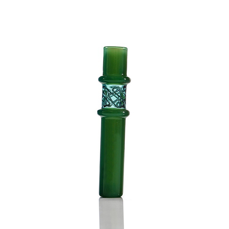 Último colorido pirex grosso de vidro de vidro fumando apanhador de fumante Bat One Hitter Portable Herb Dry Tobacco Preroll Rollo